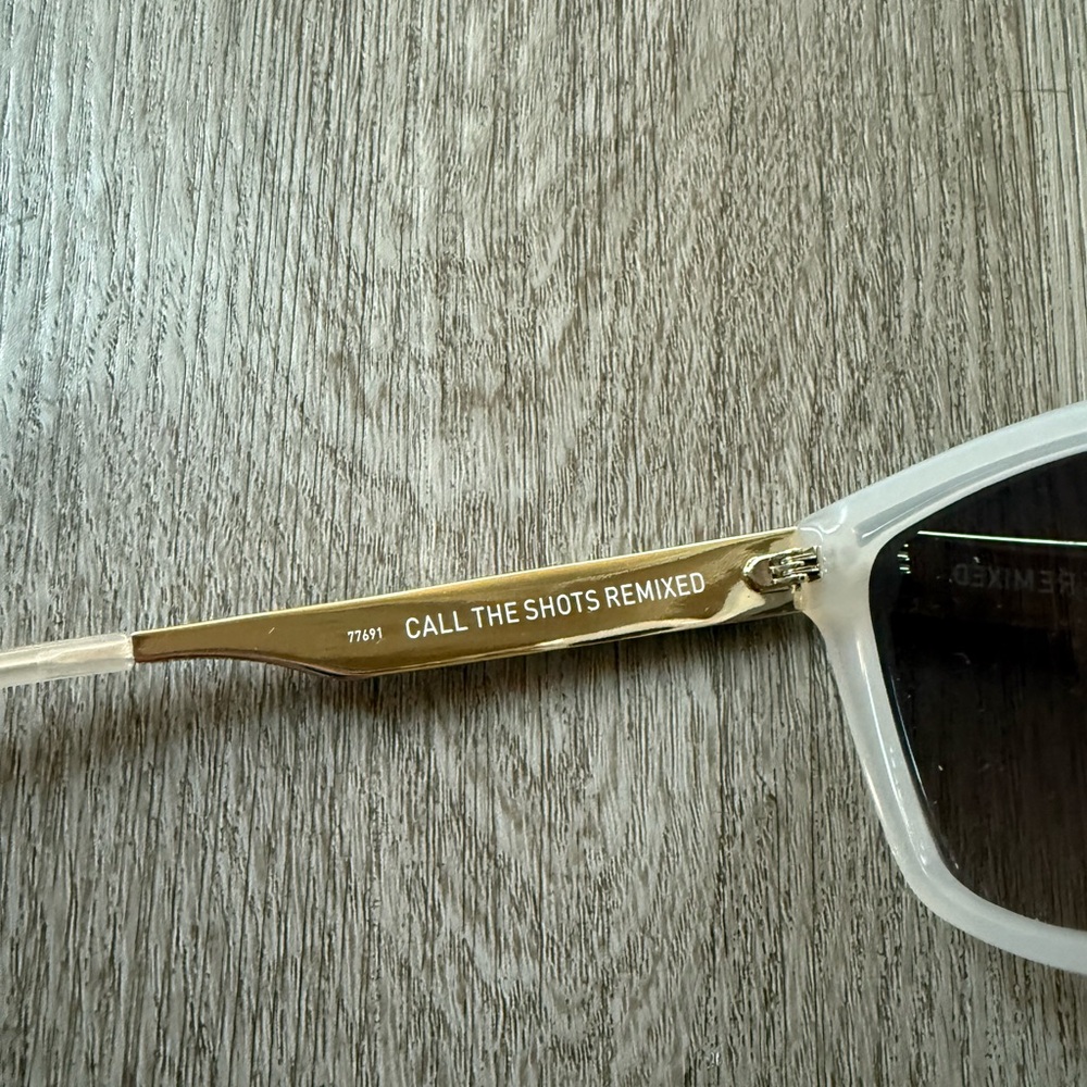 quay australia call the shots remixed white & gold retro cat eye sunglasses NEW - Picture 3 of 5